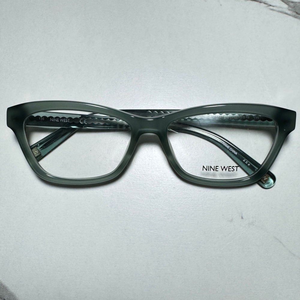 Nine West NW5086 418 Teal Green Cat Eye Eyeglasses Frames 52-16-135